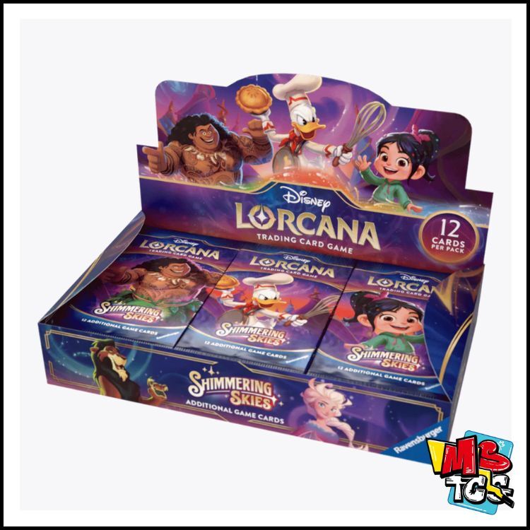 [English Ver] Disney Lorcana Card Game Booster Pack - Shimmering Skies (Original Box of 24)