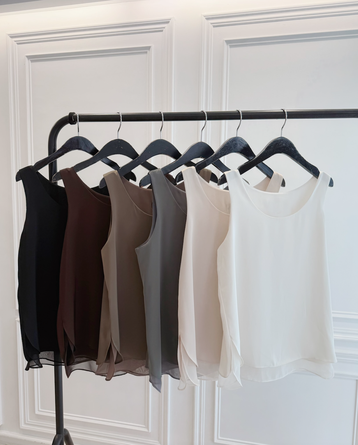 (職場必備!)高質感透紗背心