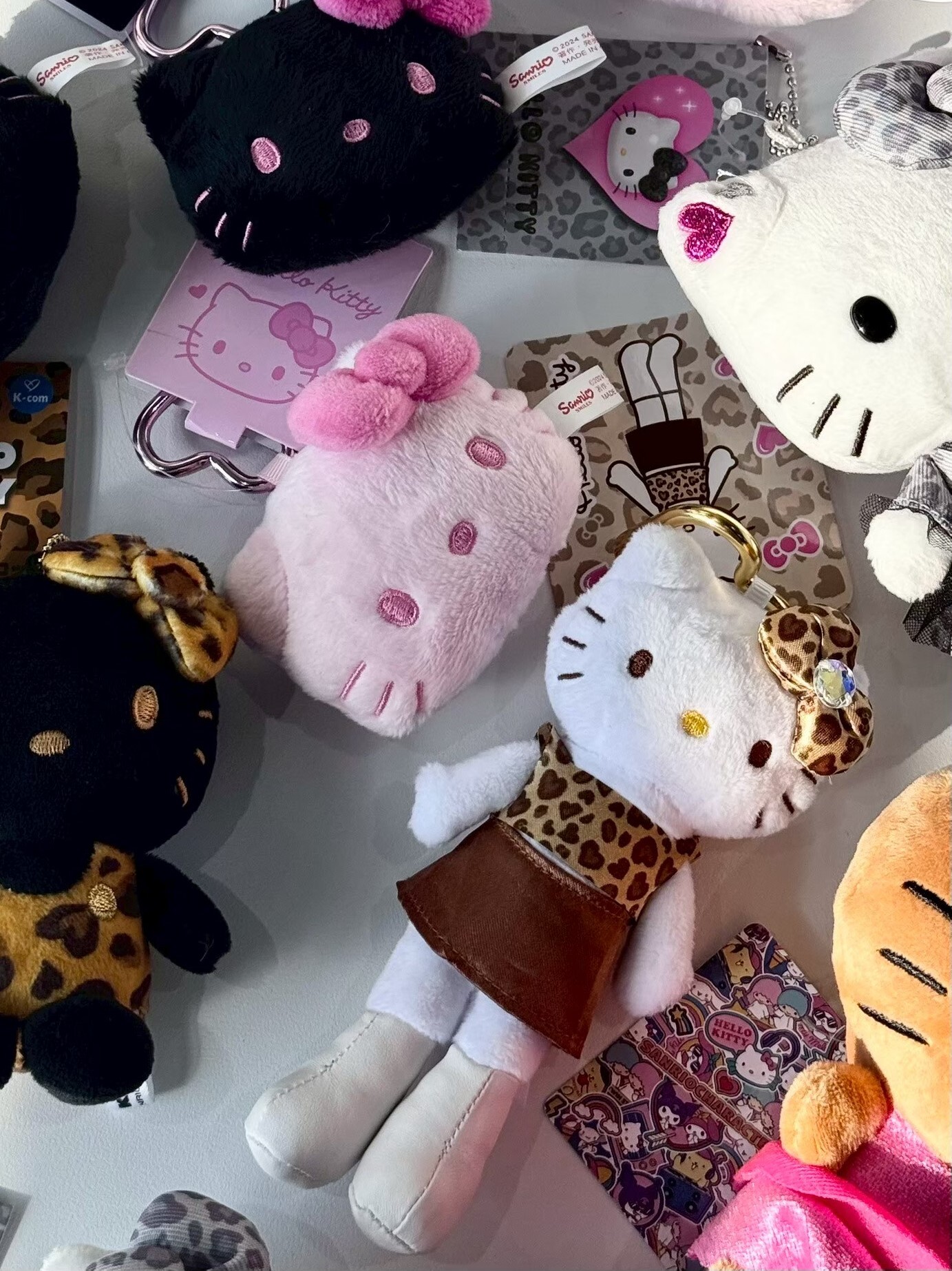 Limited Edition Leopard Print Hello Kitty Long-Legged Hello Kitty Charm Doll