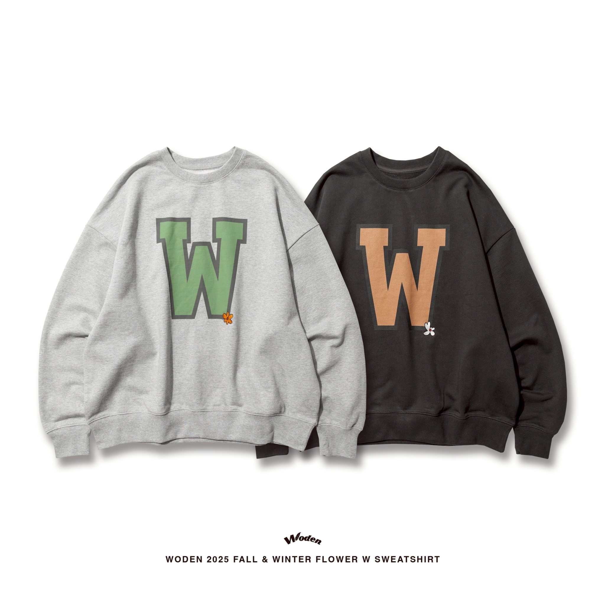 WODEN 2025 Fall & Winter 008 Flower W Sweatshirt