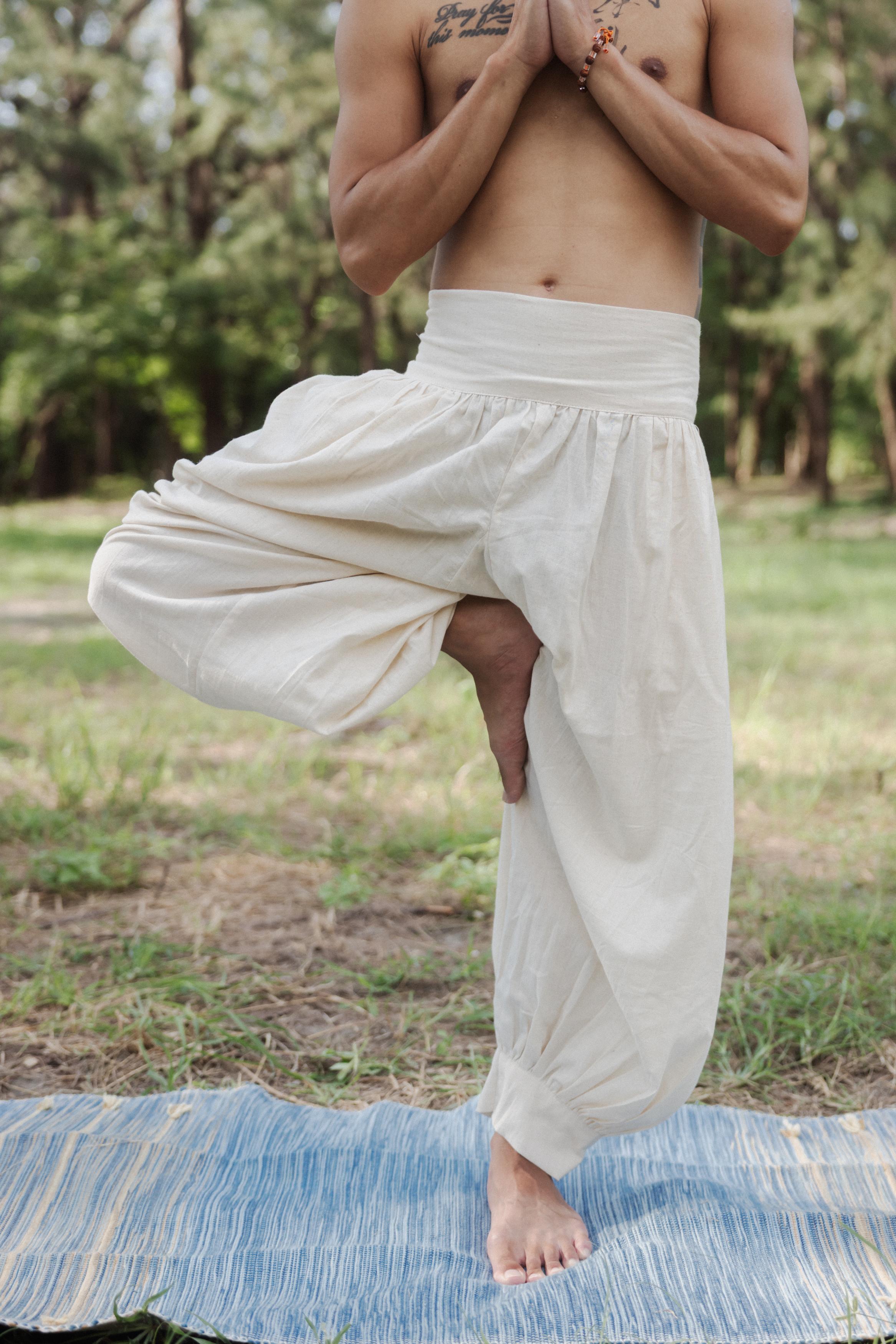 Prithvi_男瑜伽設計寬褲