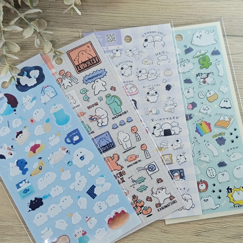 日本Creators Circus．透明PET手帳貼紙 共四款