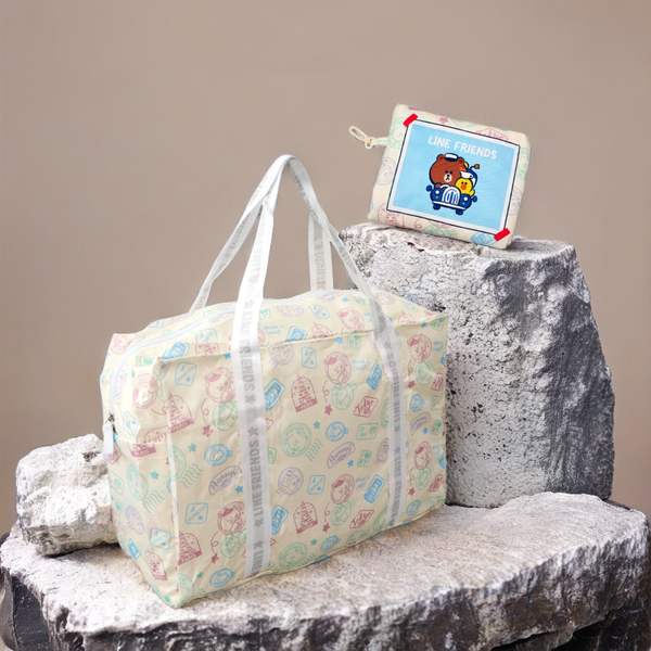 LINE FRIENDS| 折疊式旅行袋 | 購物袋