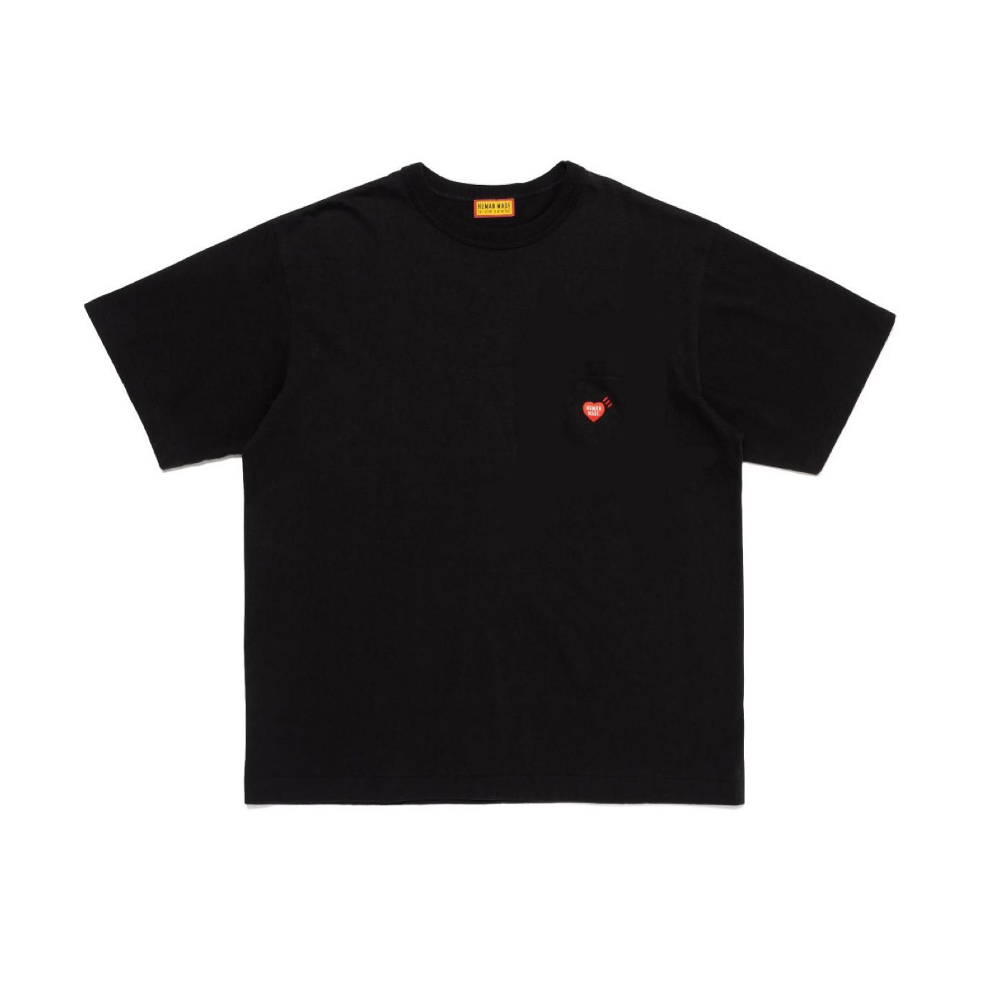 -(B024)-HUMAN MADE BADGE T-SHIRT 小愛心T 黑色-HM30CS047