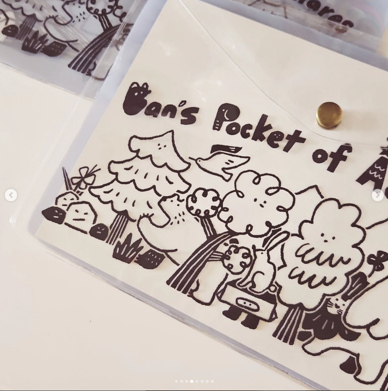 斑的寶貝袋 透明收納袋 附2張大貼紙｜星期日拯救計畫