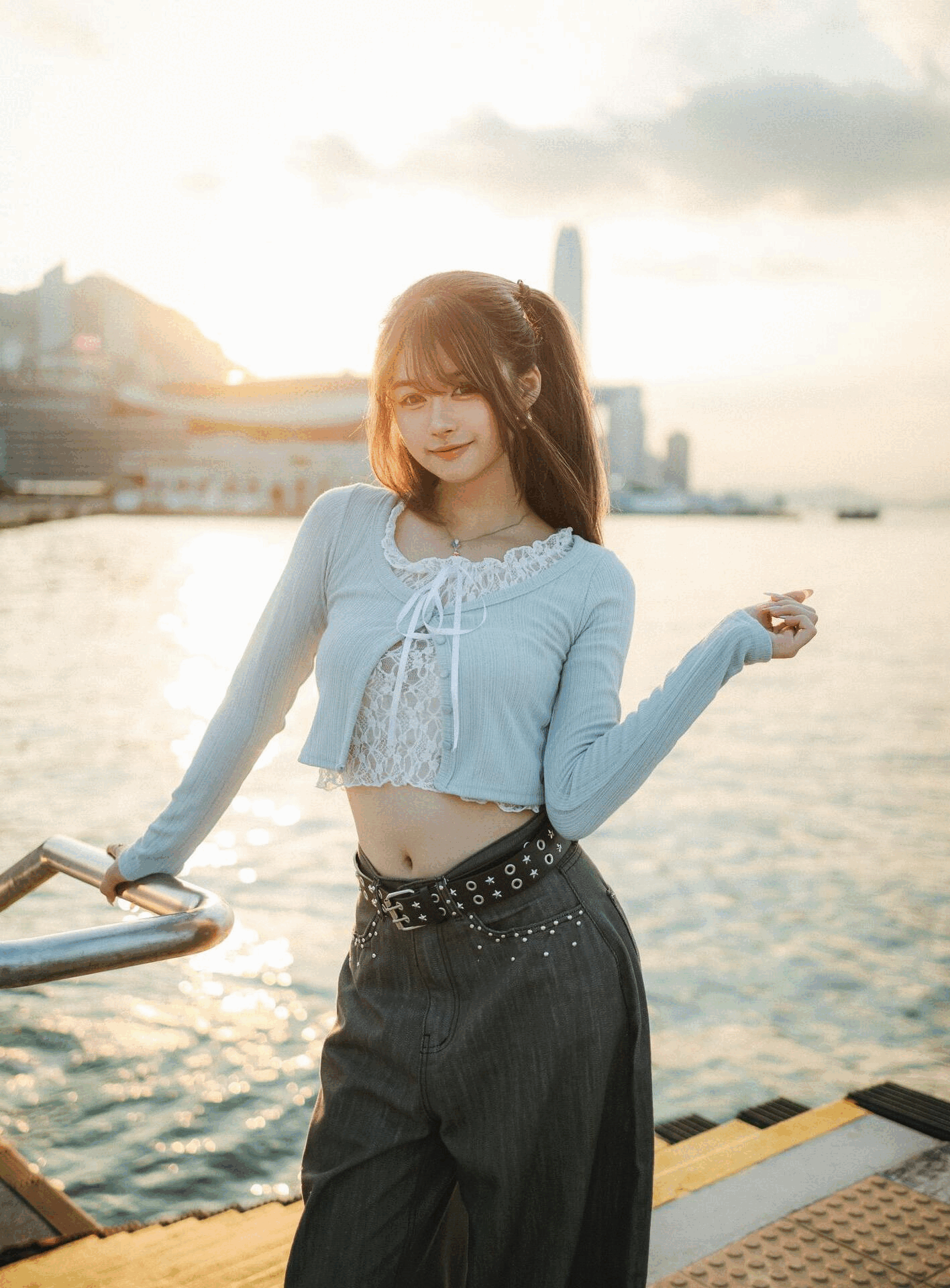 A Little Sexy Lace Ribbon Top