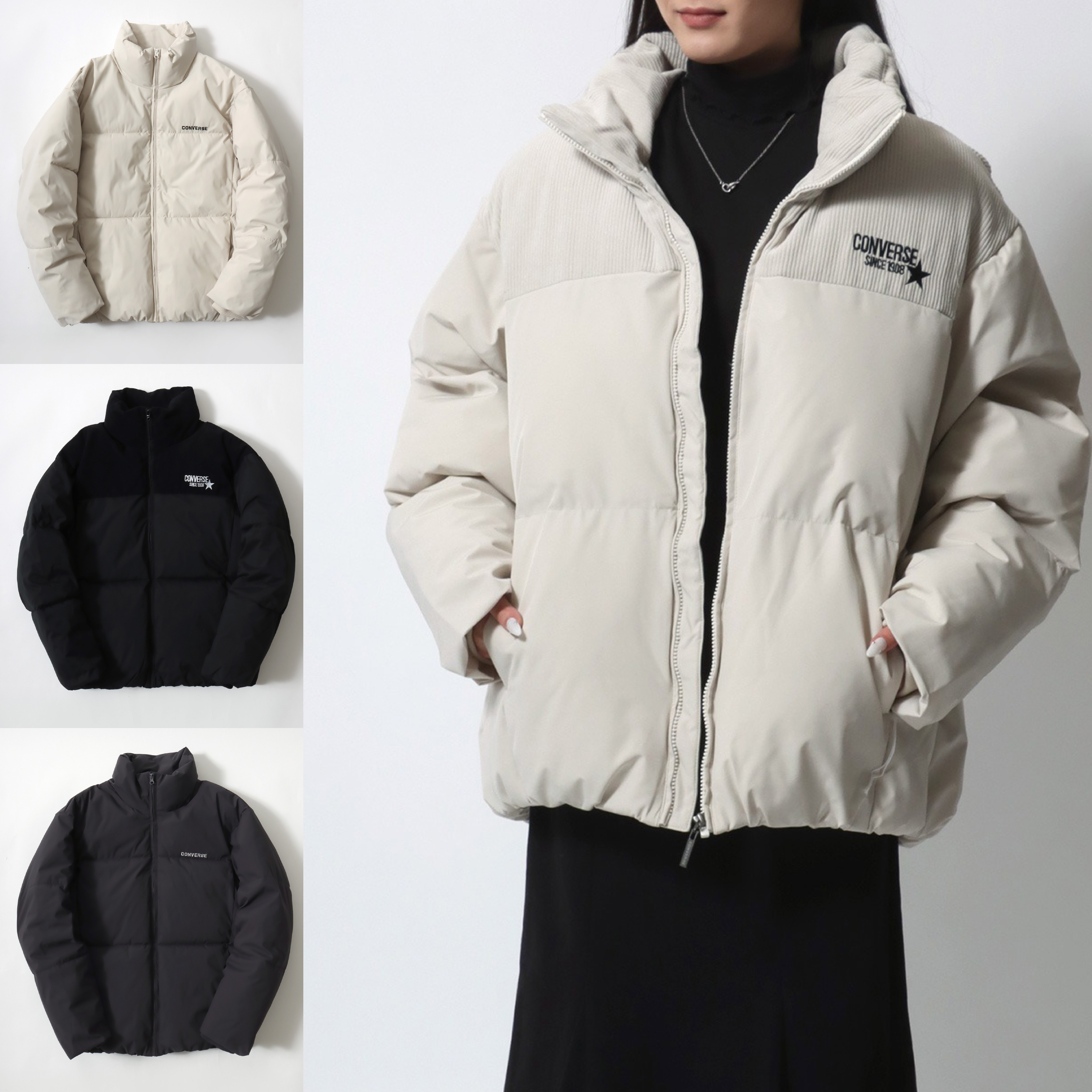🇯🇵 CONVERSE PUFFER JACKET 鋪棉外套 防水 防風 立領 寒流必備 保暖 禦寒 / 現+預