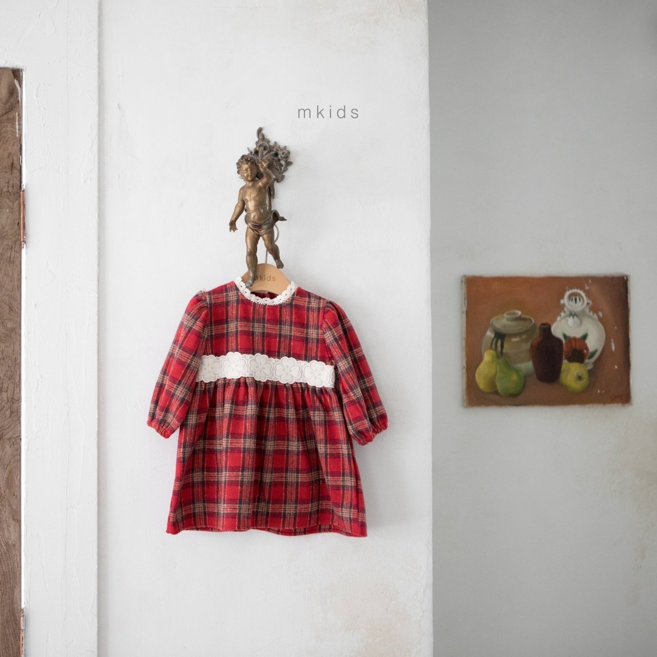 Mkids Holly Check One-piece