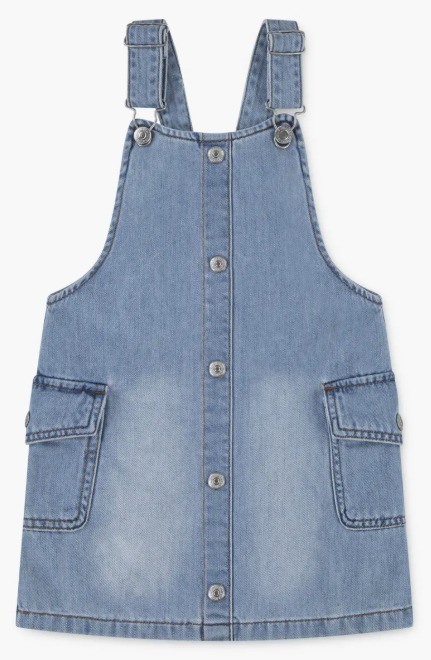 【預購】LEVIS H110756 兒童牛仔背帶裙