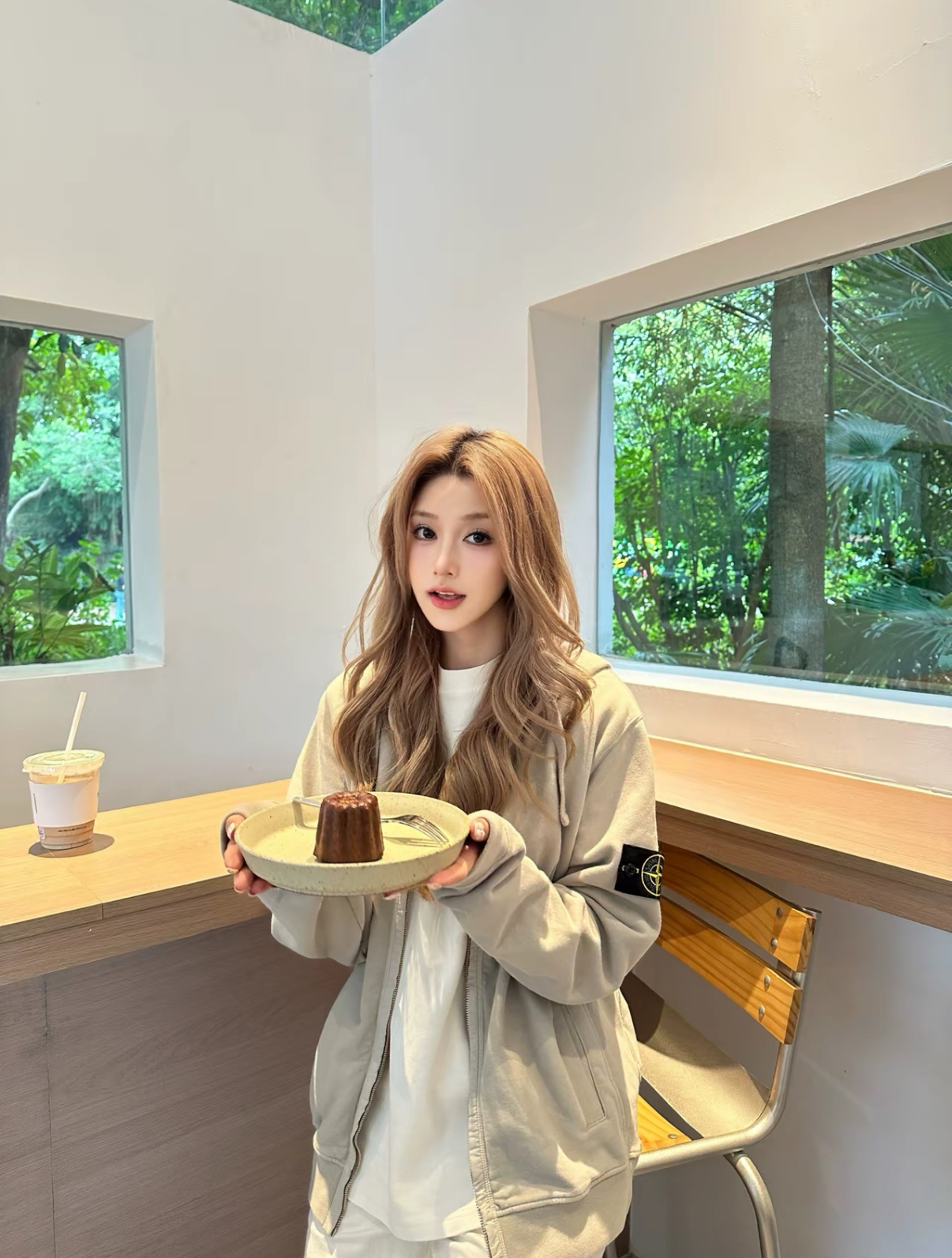 STONE ISLAND 連帽拉鏈衛衣 男款｜徽章臂章經典款 K2S156100067S0A20V0061