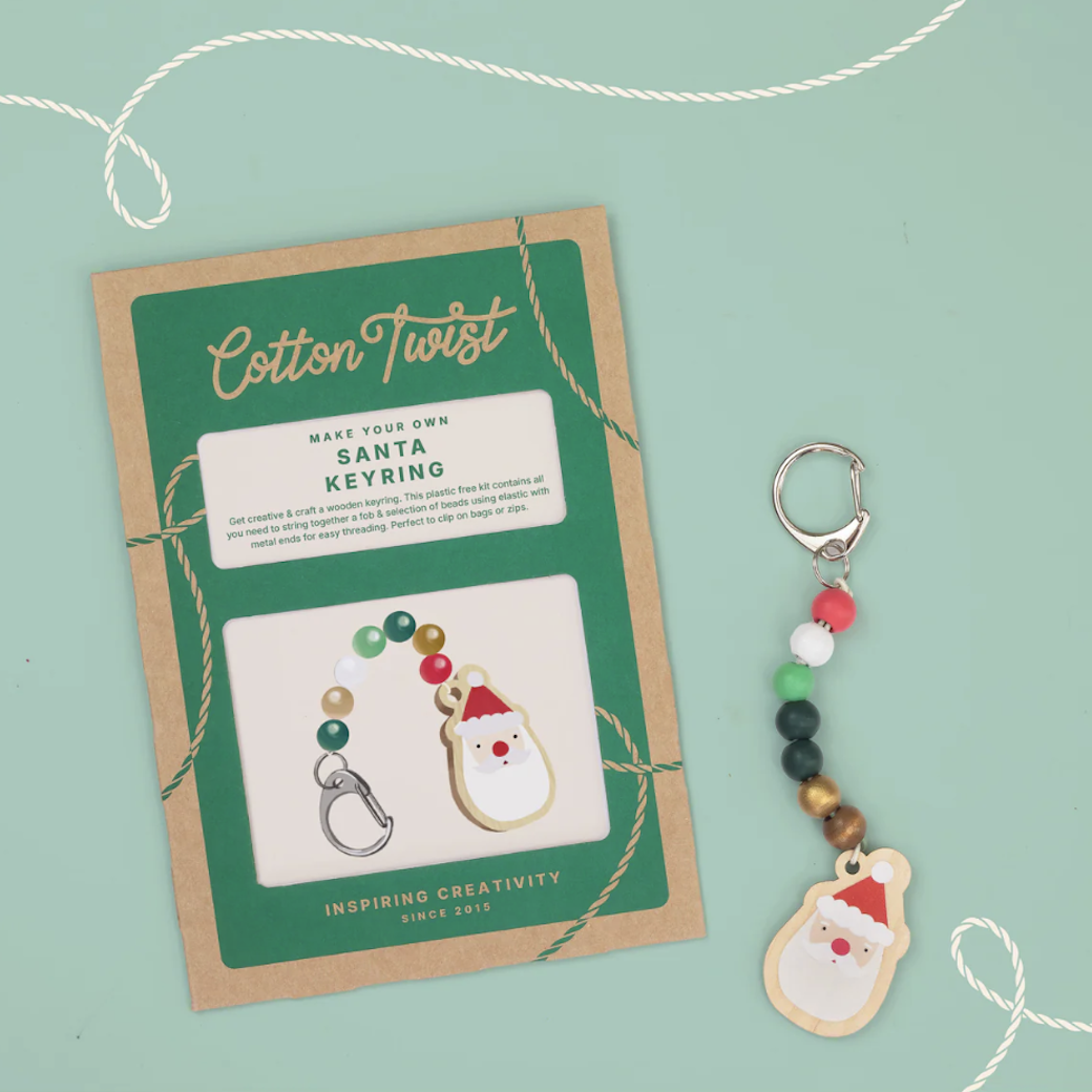 耶誕老人 (紙袋) | DIY串珠鑰匙圈