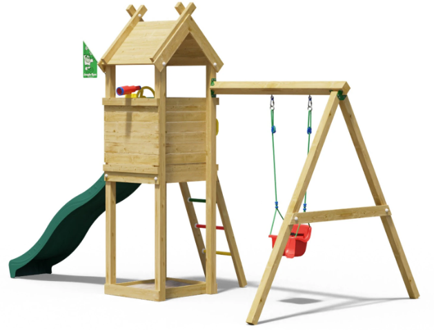 Jungle Tent | Tower playhouse with swing