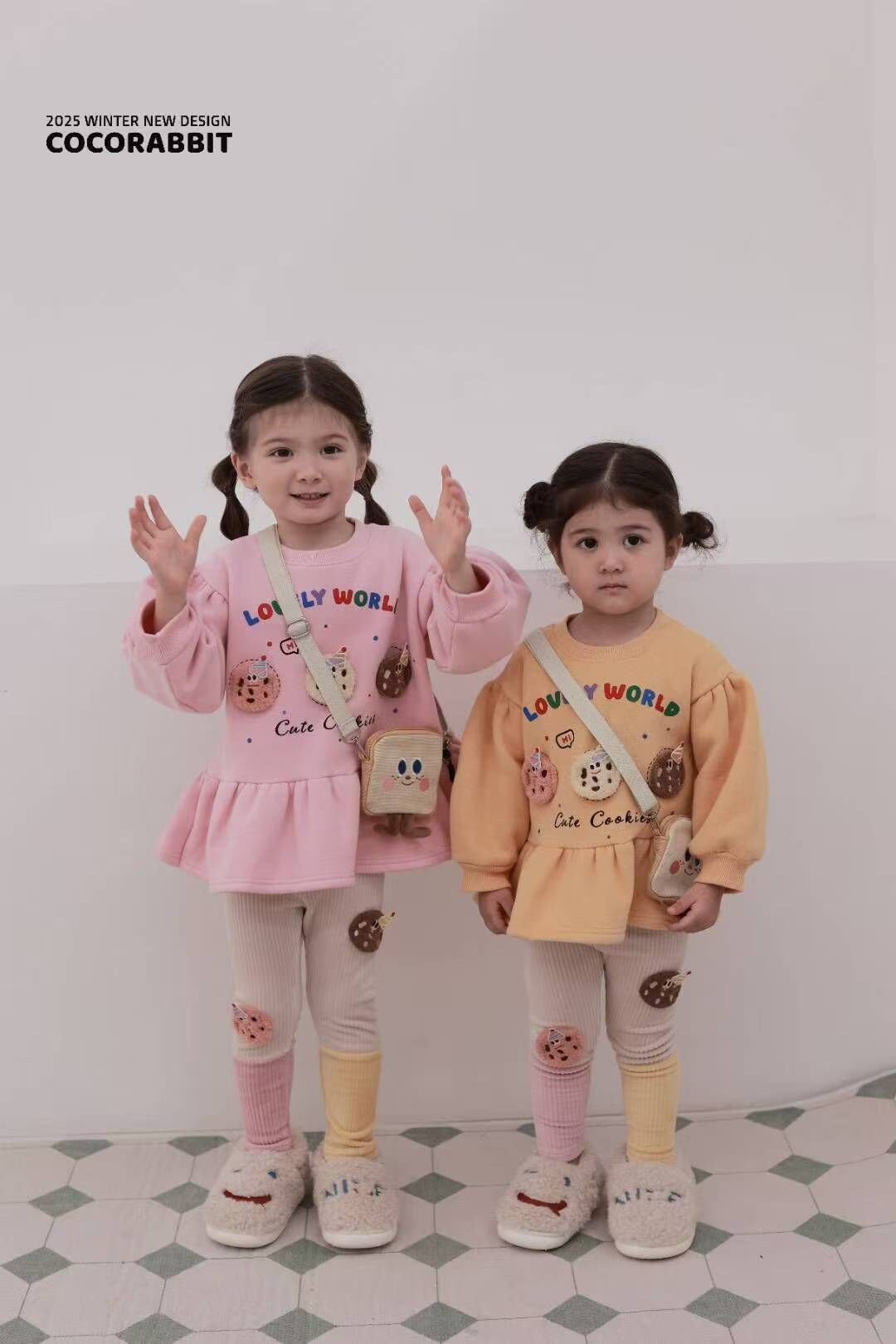 CRB11D033OE coco rabbit lovely香橙曲奇派對衛衣裙連麵包袋