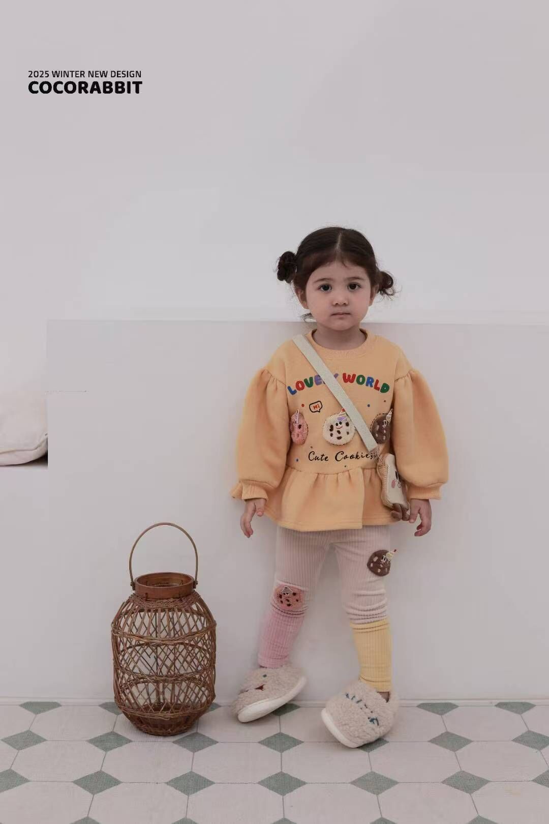 CRB11D033OE coco rabbit lovely香橙曲奇派對衛衣裙連麵包袋