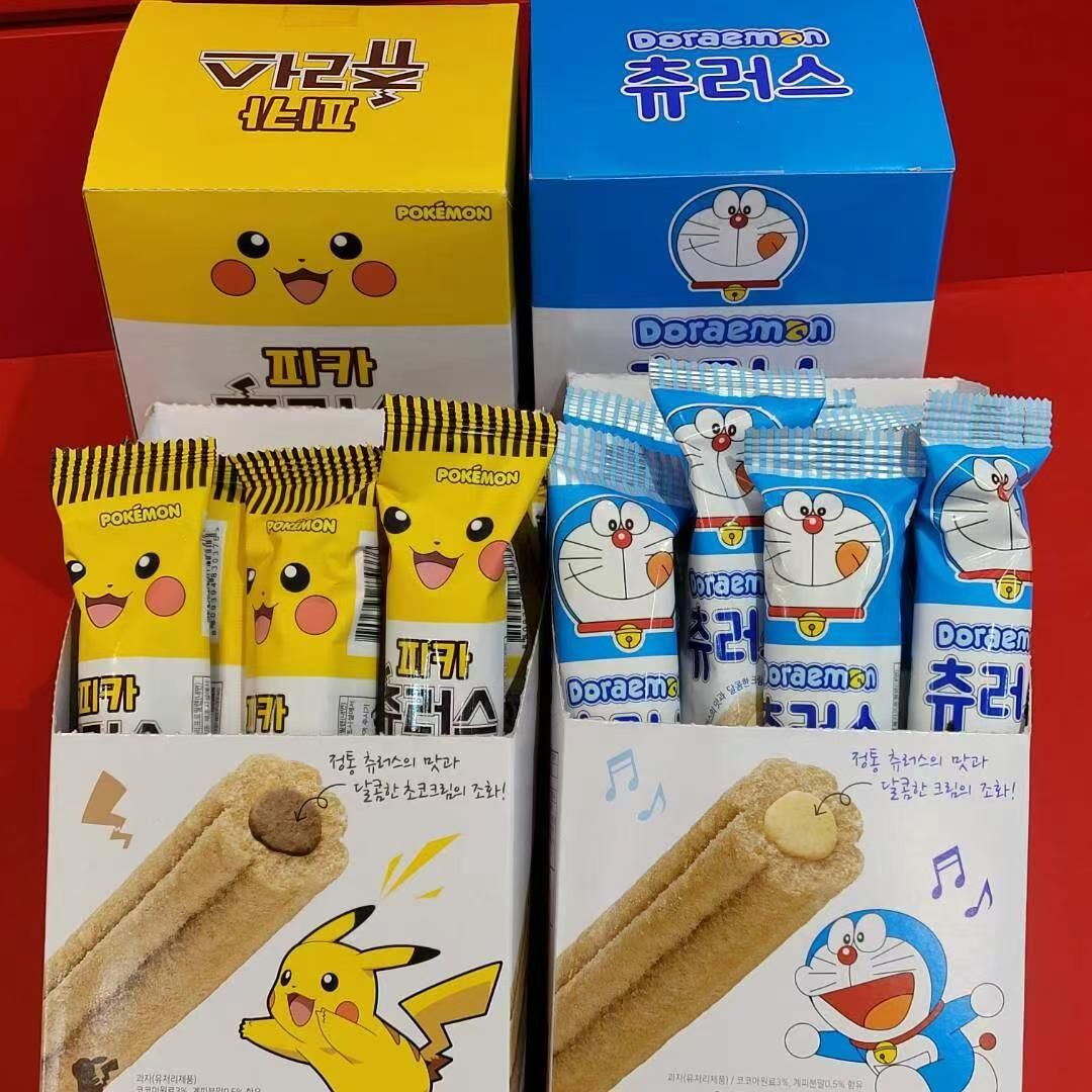 現 貨丨韓國零食 吉事果西班牙油條奶油夾心餅乾 20g x12