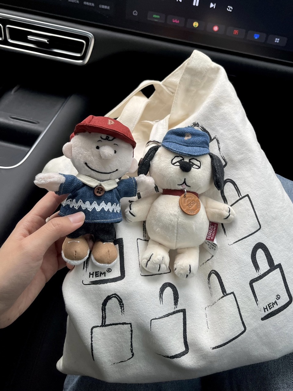 SNOOPY 史努比家族 自在丹寧系列 歐拉夫 查理布朗 露西 吊飾 鑰匙圈 / 預購