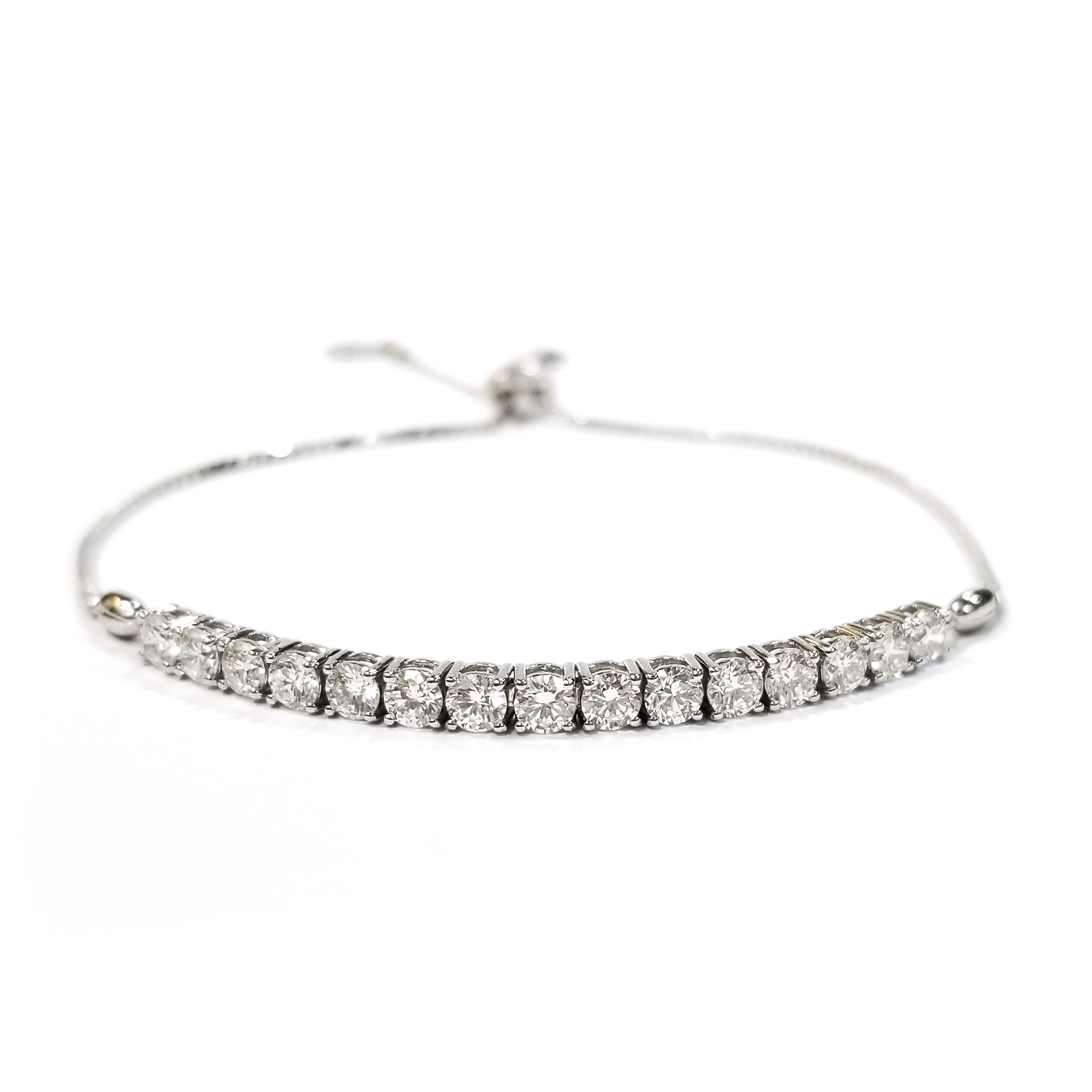 18K白金 實驗室培育鑽石手鏈