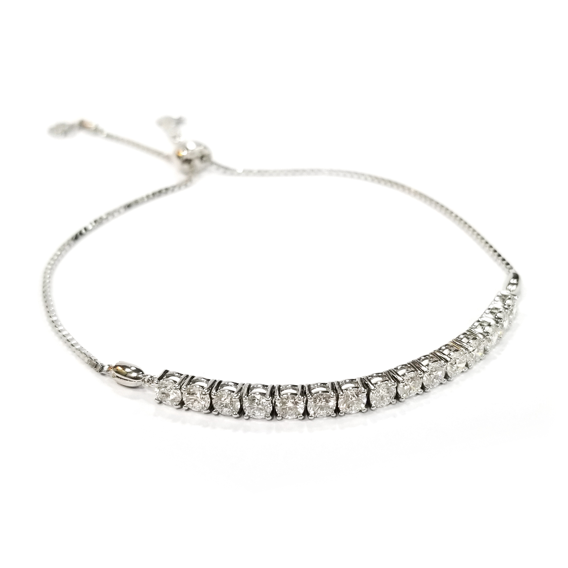 18K白金 實驗室培育鑽石手鏈