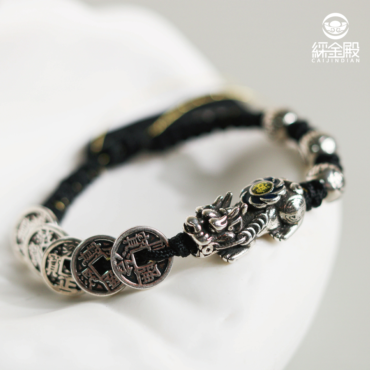 綵金殿】五帝錢貔貅手繩｜招財｜避邪｜平安｜飾品｜過爐加持