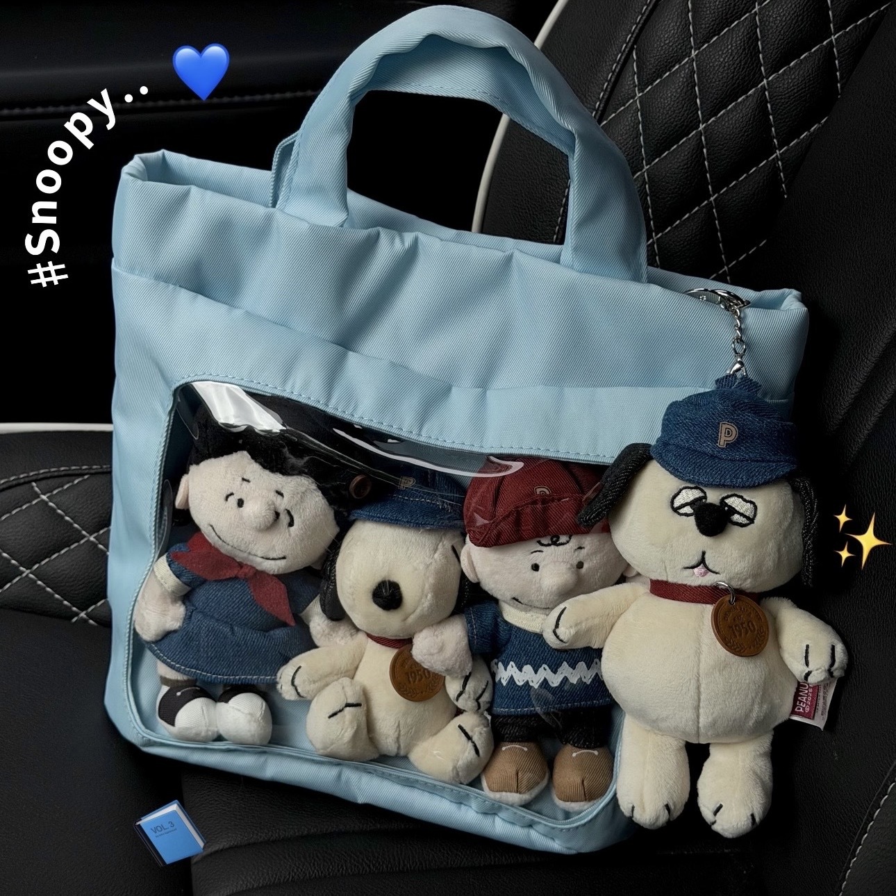 PEANUTS 自在丹寧系列 吊飾 牛仔面料 四款 史努比 露西 奧拉夫 查理