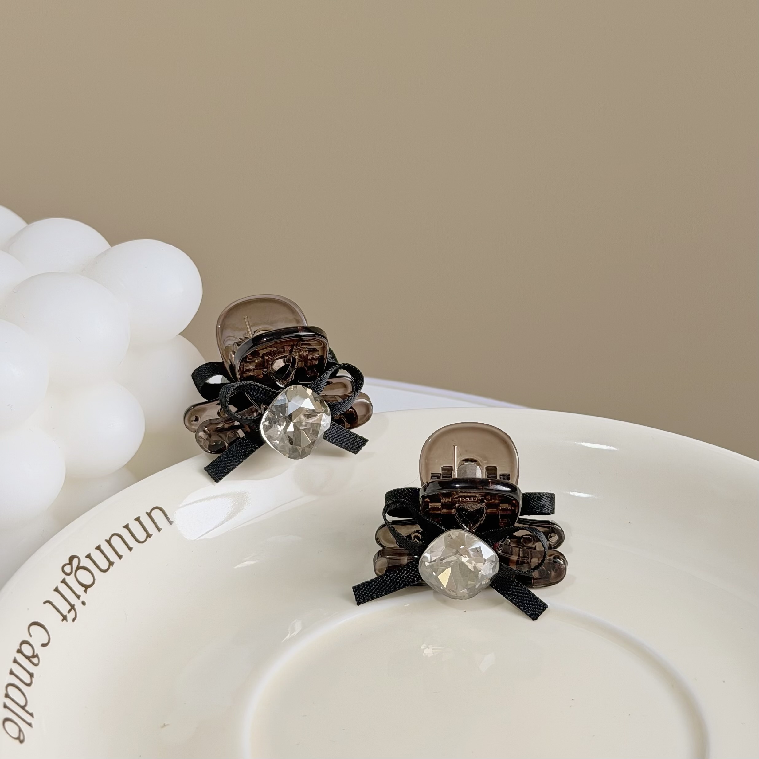 Z307水鑽蝴蝶結抓夾【單支】