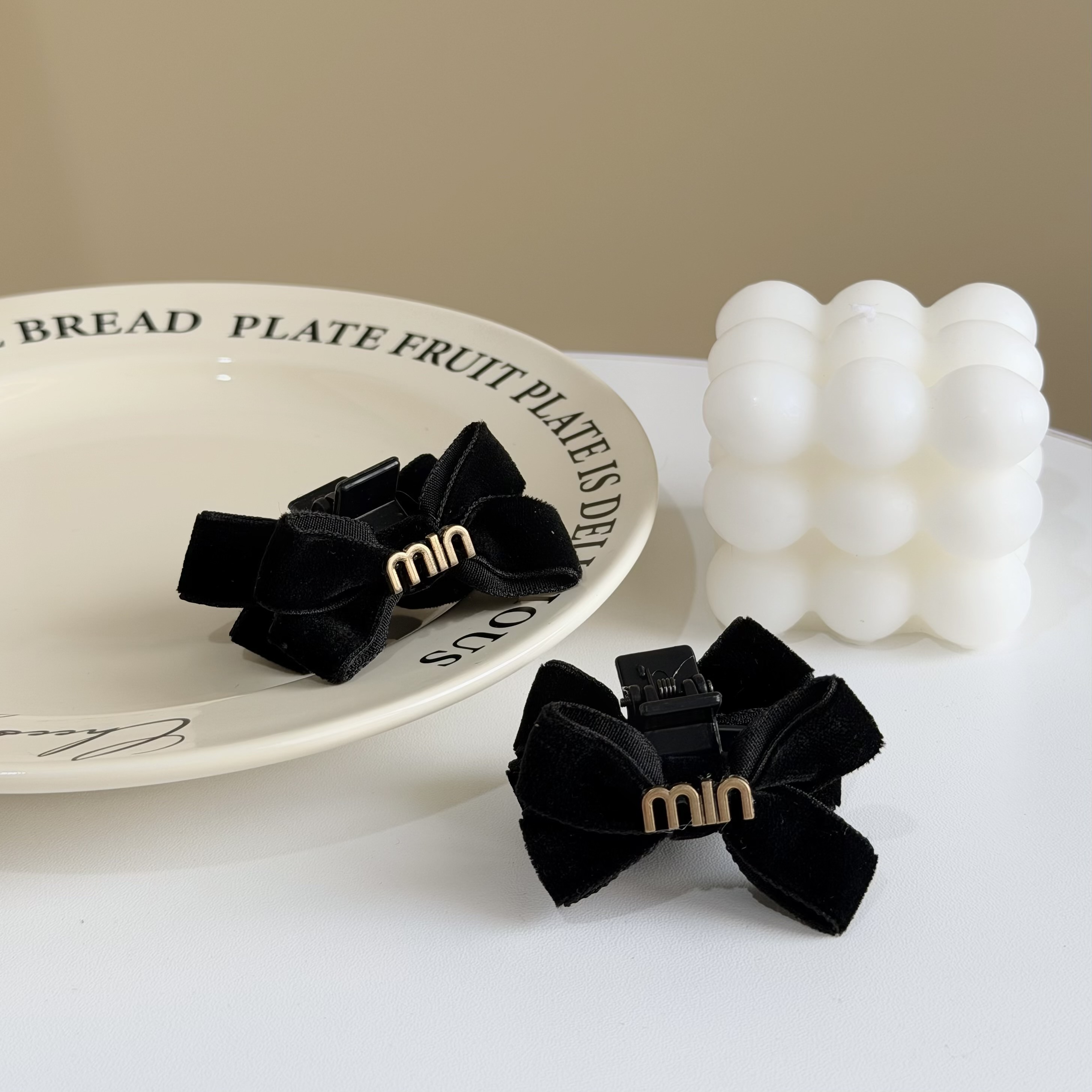 Z377字母蝴蝶結對夾