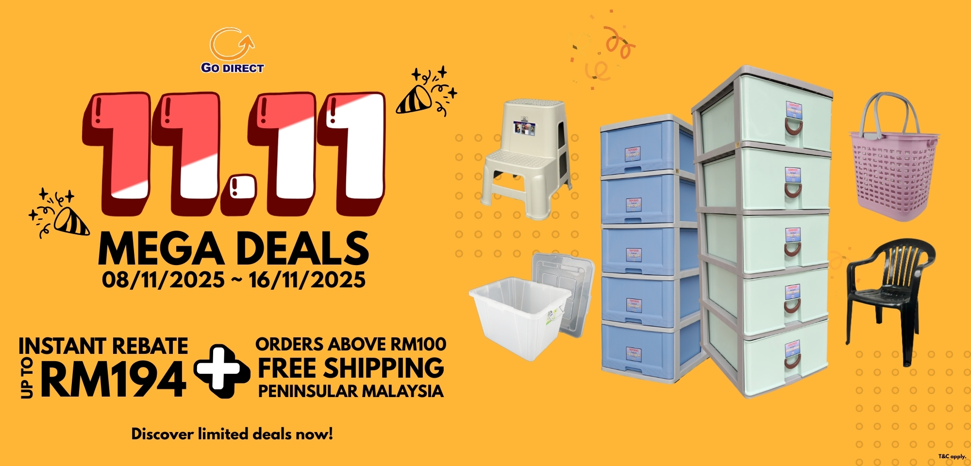 Enjoy big savings with our 11.11 Mega Deals!