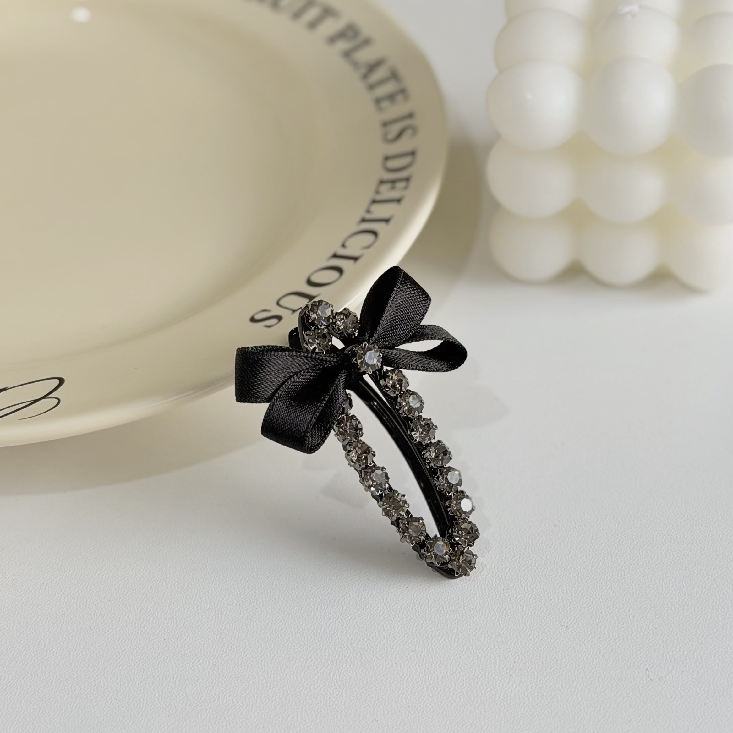 Z380排鑽蝴蝶結壓夾【單支】