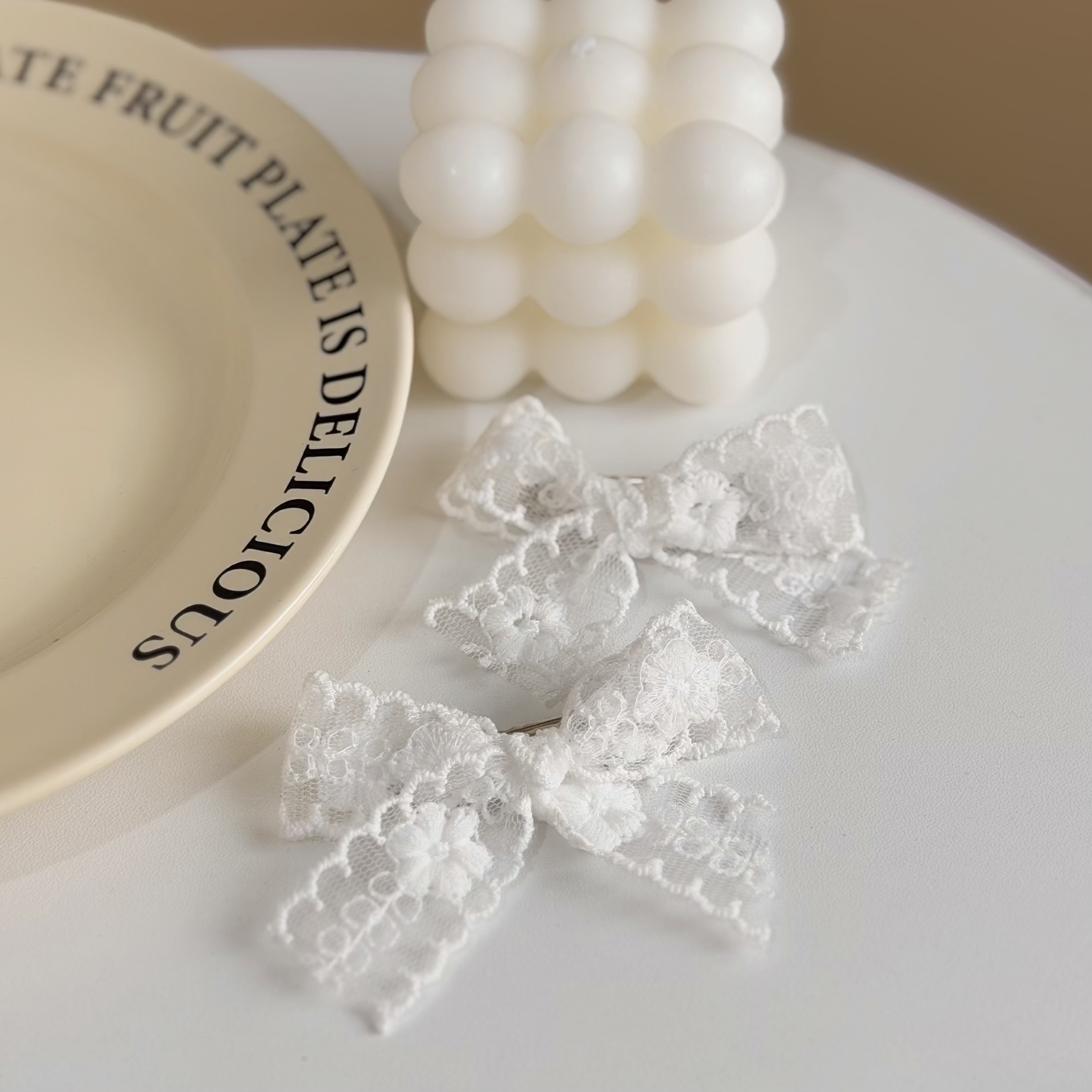 G32蕾絲蝴蝶結對夾【一組】