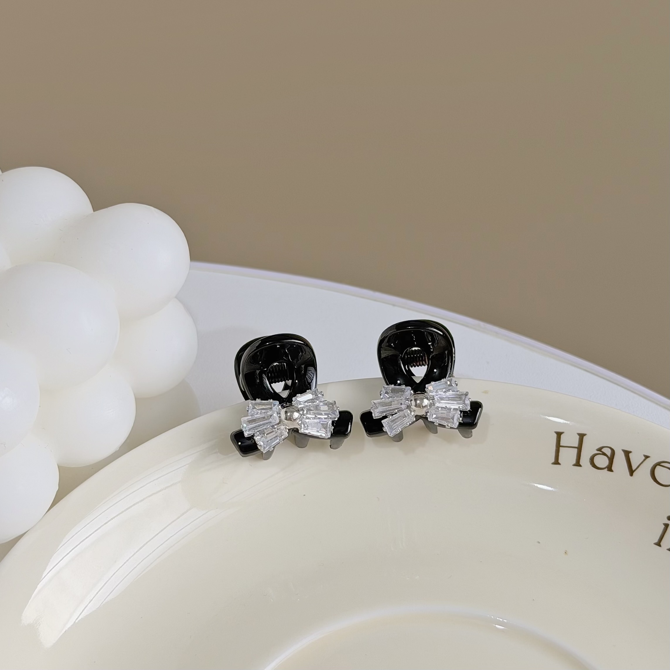 C12鋯石蝴蝶結小抓夾（單支）