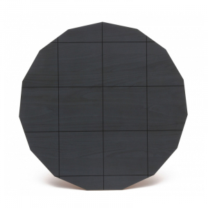 Colour Wood 深灰印花咖啡桌 - 中型