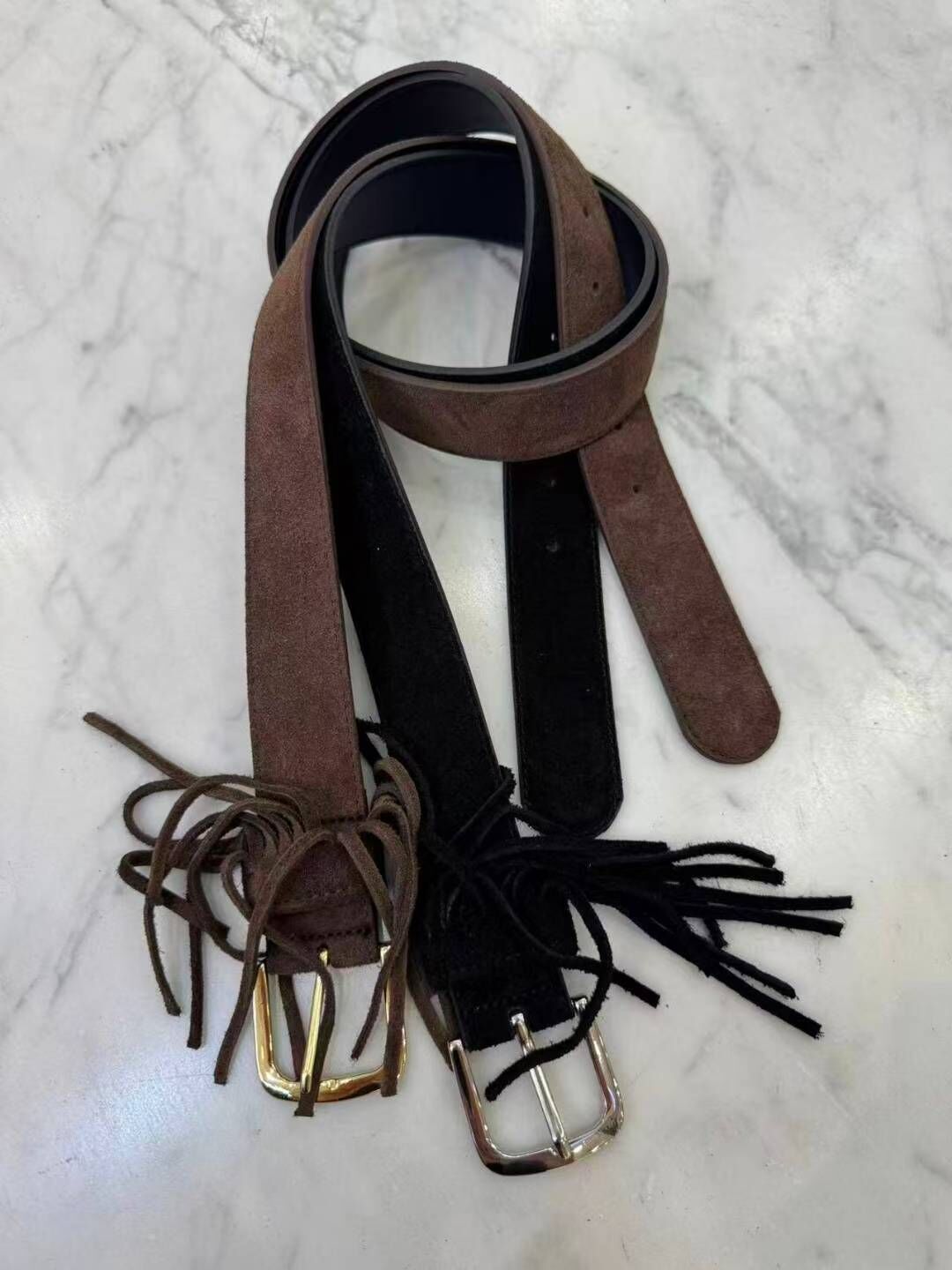 BT5115 流蘇寬麂皮皮帶（寬3.5cm）