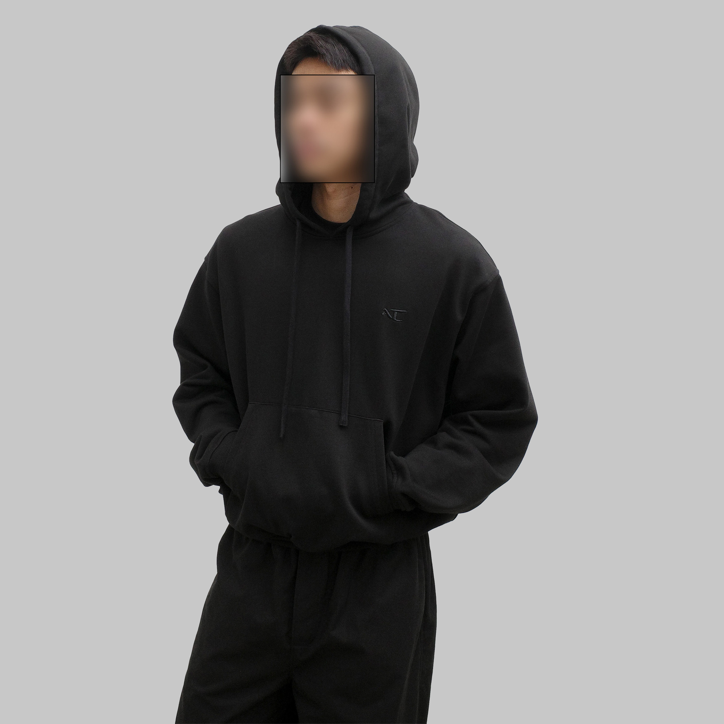 Anonymous Talking Logo Hoodie 小Logo刺繡帽Tee