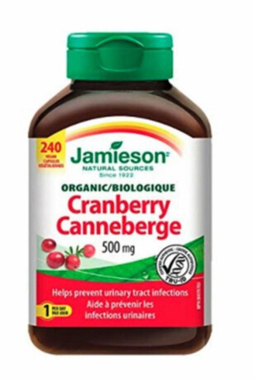 加姐 Jamieson 有機紅莓素 500mg 240粒 *滿$899包京東送貨上門* CC22