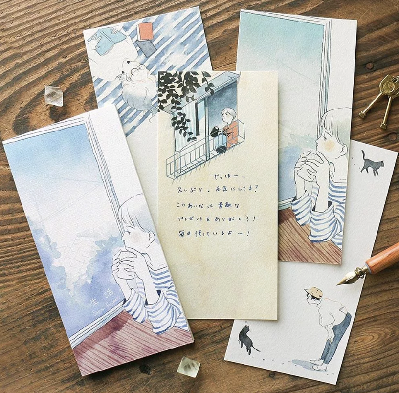 表現社｜藤巻佐有梨 旅路/生活 插畫一筆箋