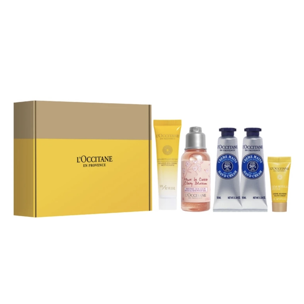 Loccitane 旅行套裝 (洗面乳+沐浴露+護手霜)