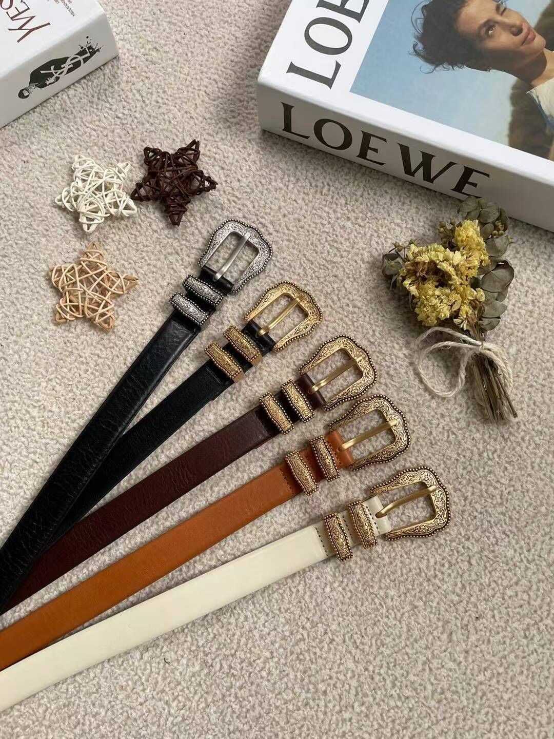 BT5129 復刻腰扣義大利牛皮腰帶🔥（寬2.5cm）