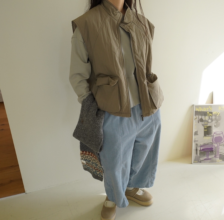 ᴴᴼᵀ ▸▸店長推薦◃◃ 秋冬新款/鋪棉背心外套 MANIFEST正韓🇰🇷