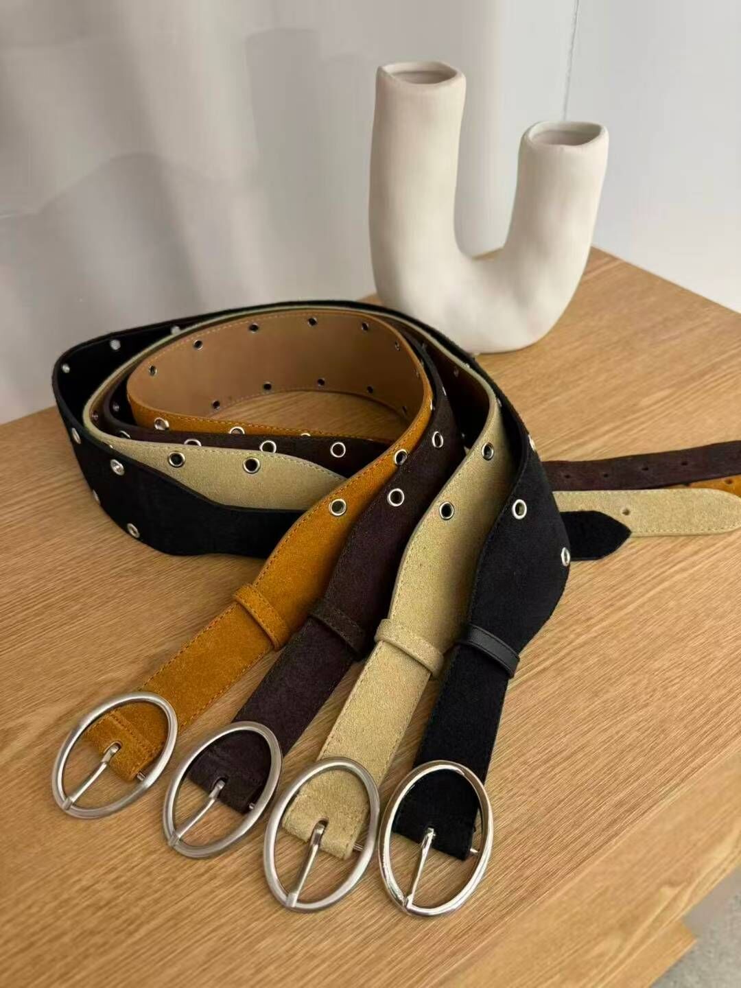 BT5136 圓扣雙排洞寬腰封