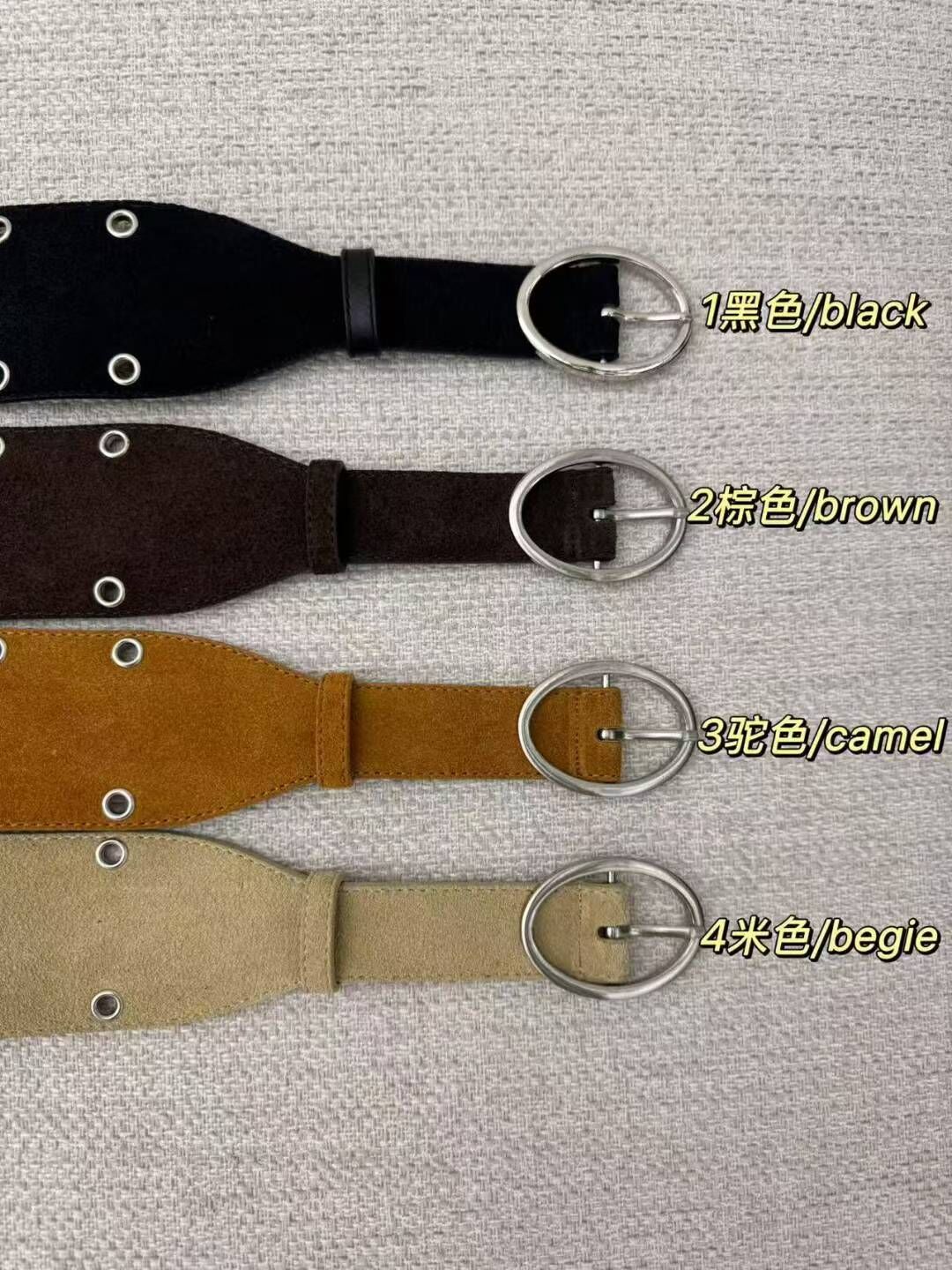 BT5136 圓扣雙排洞寬腰封