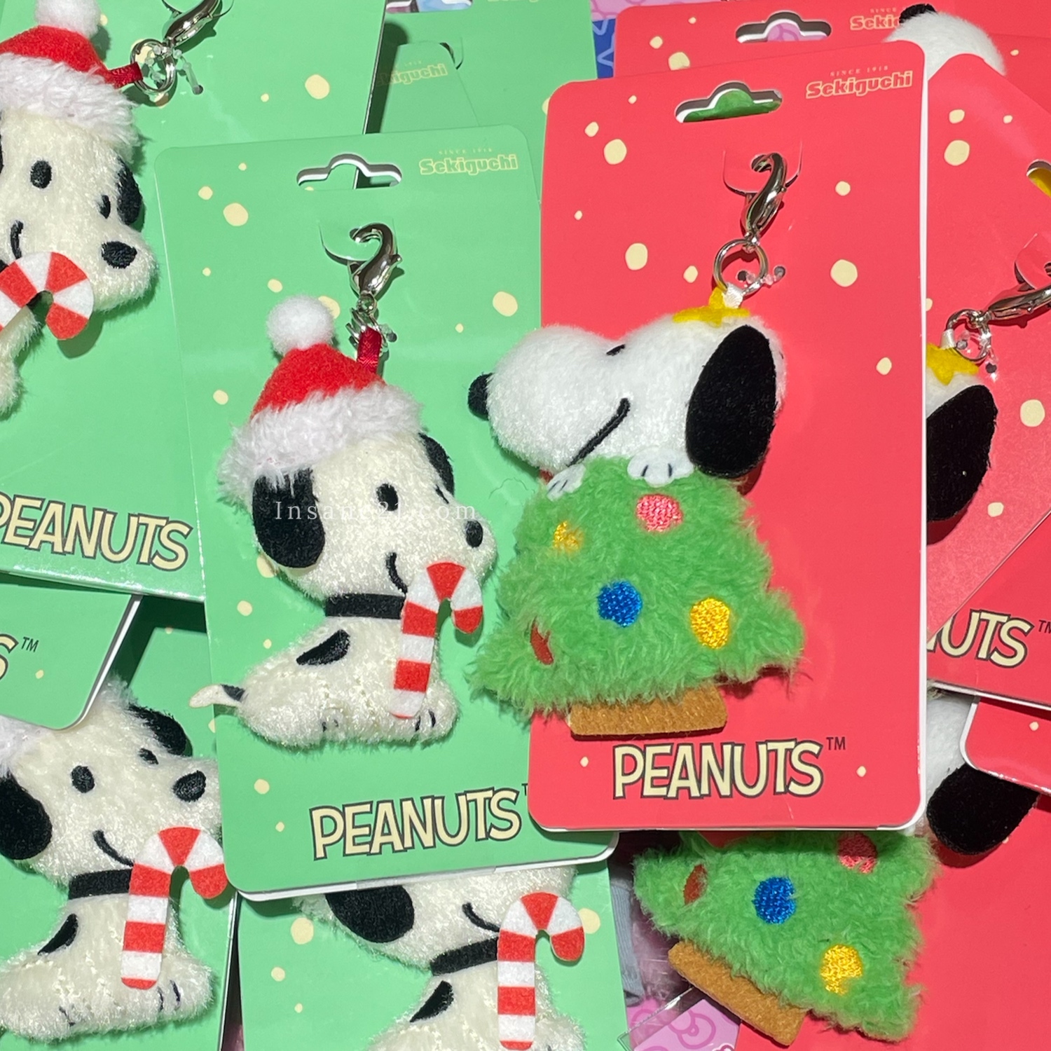 PEANUTS SNOOPY 史努比 聖誕節限定 拉鍊勾 吊飾 絨毛掛件