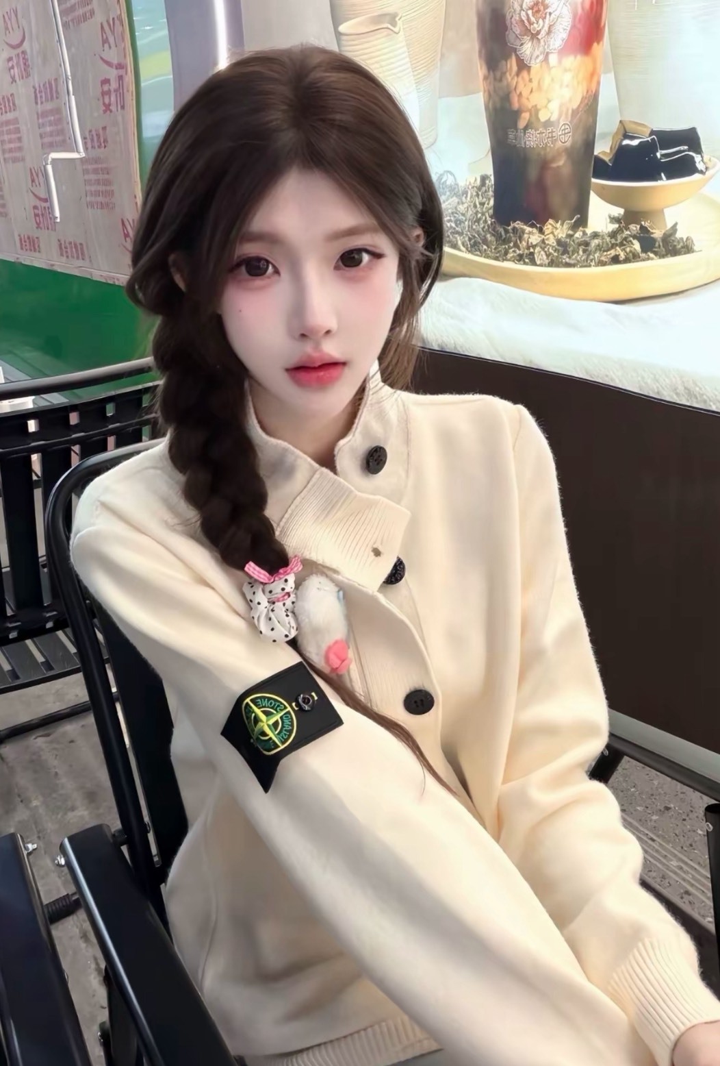 STONE ISLAND 經典羅紋高領針織毛衣｜徽章臂章設計｜25FW 男款