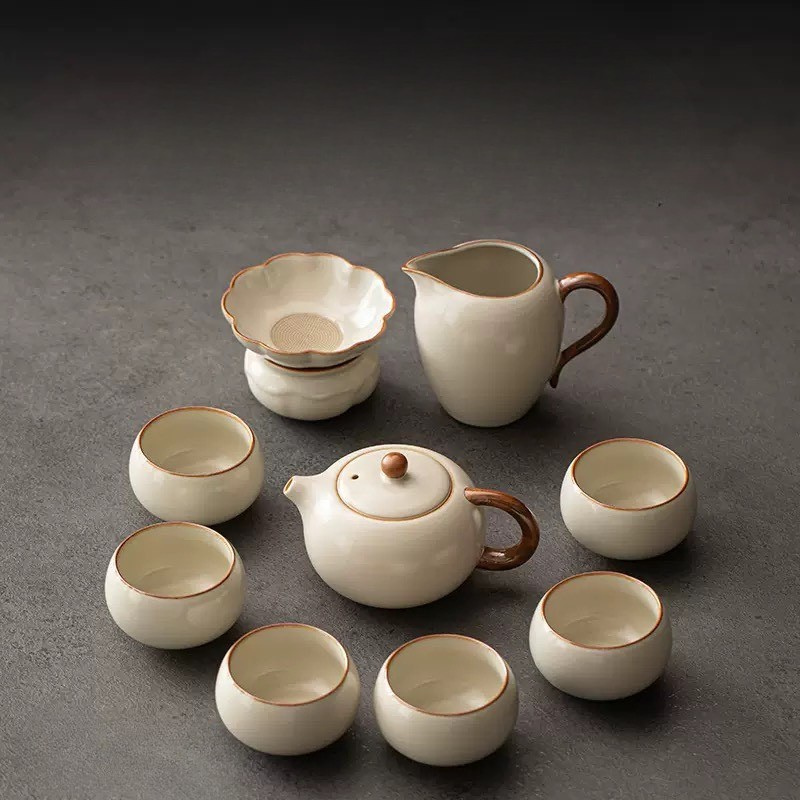 米黃西施壺茶具組