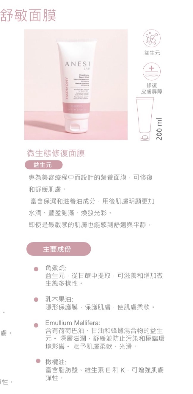 Anesi微生態修復面膜200ml