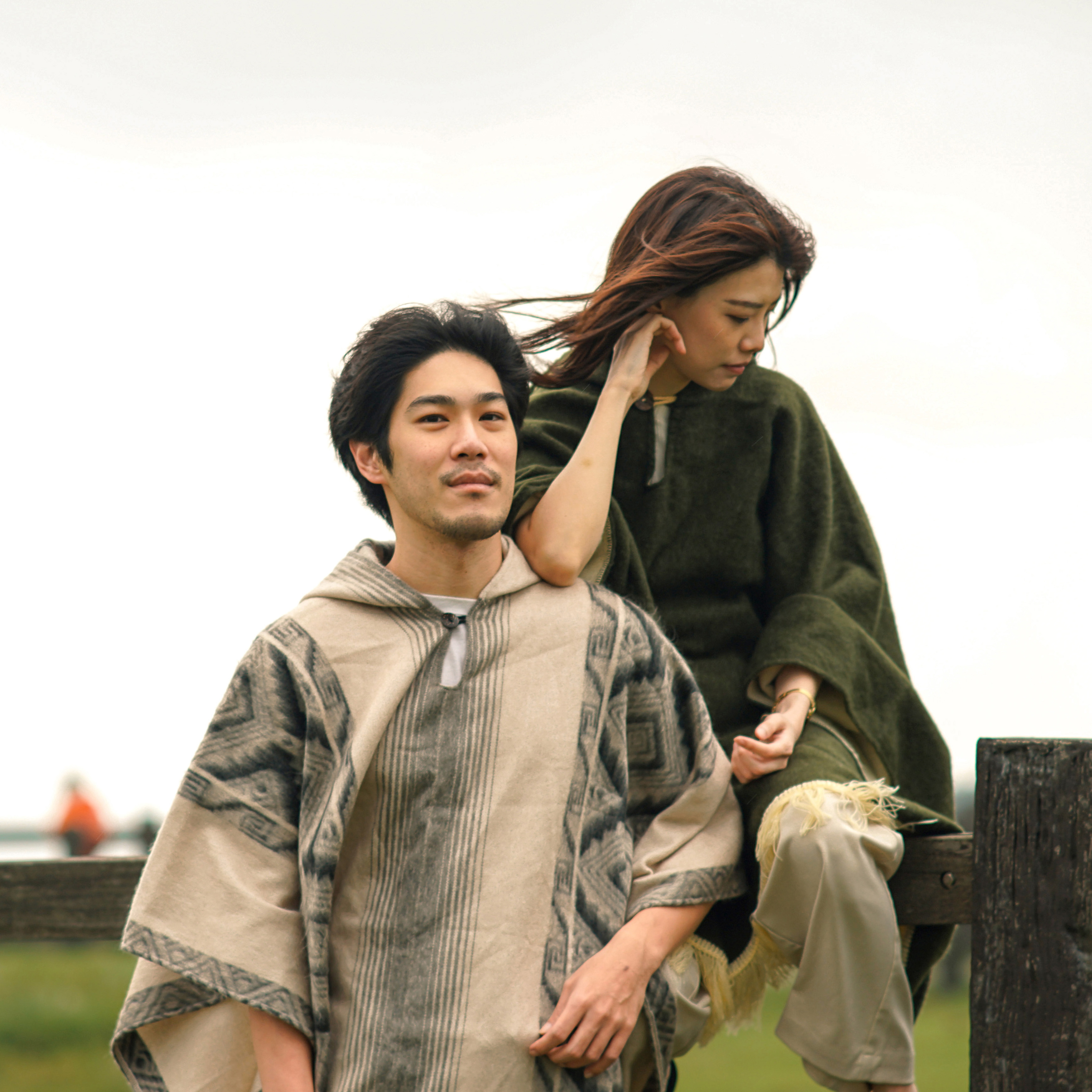 安地斯羊駝斗篷｜Baby alpaca－大漠蒼穹｜厄瓜多