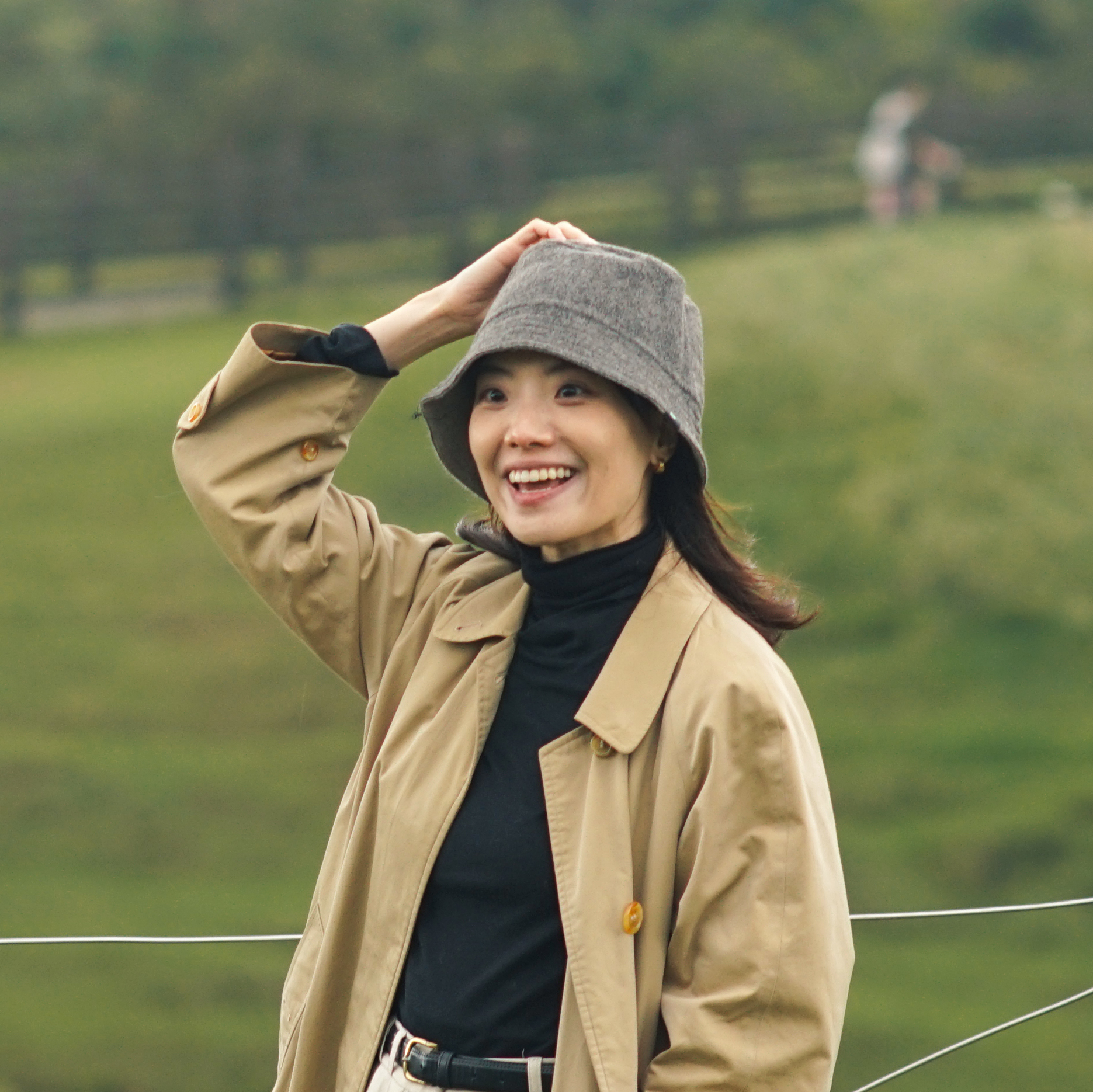 羊駝毛氈雙面漁夫帽｜深灰/淺灰｜秘魯