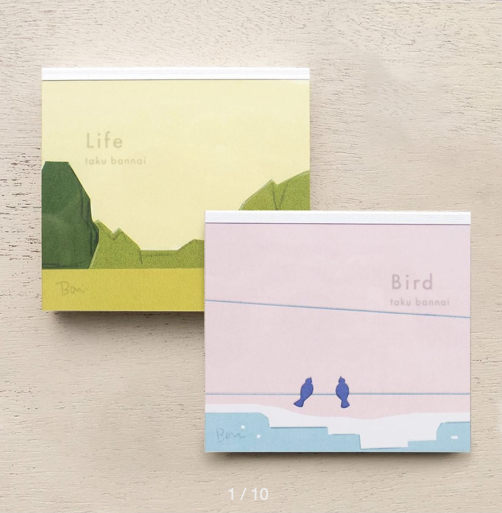 表現社｜坂內拓 生活 / 小鳥 便箋本