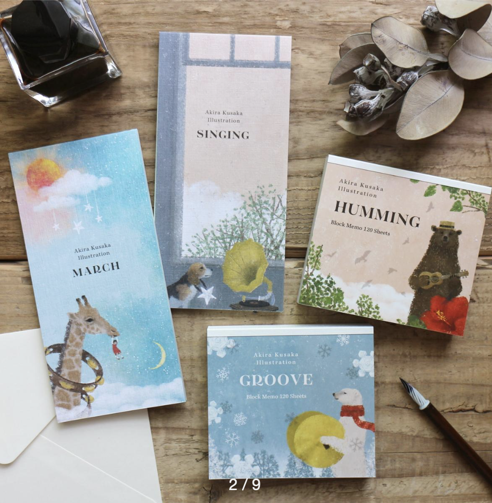 表現社｜日下明 哼唱 律動 便箋本