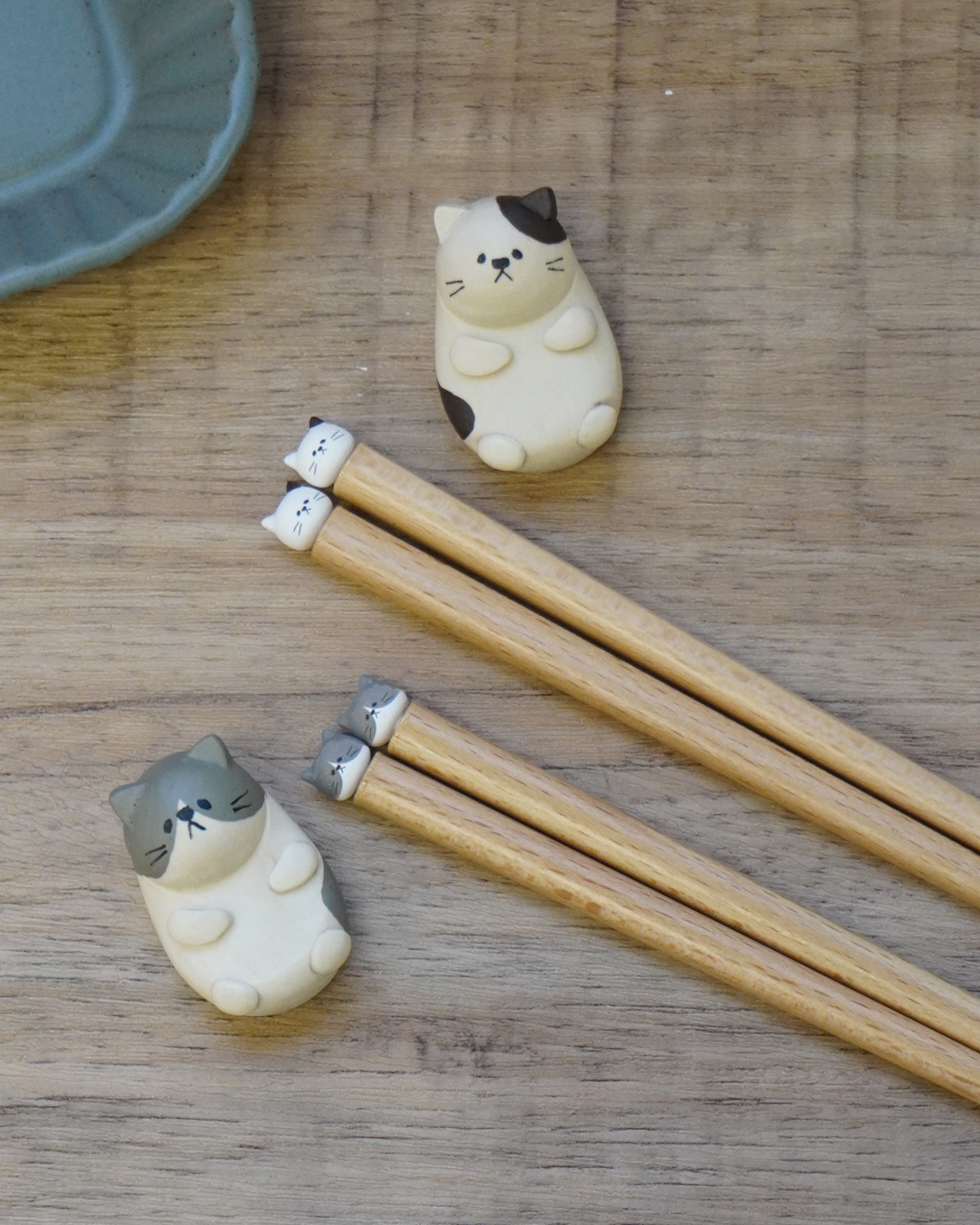 貓兒造型 筷子&筷架(2款)