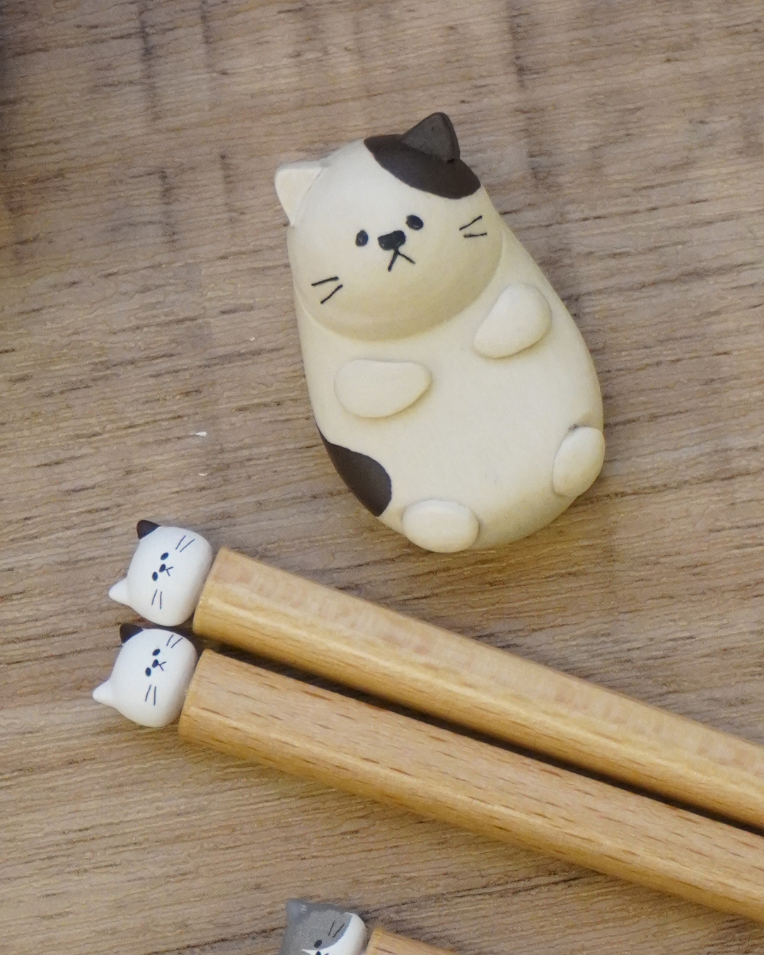 貓兒造型 筷子&筷架(2款)
